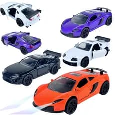 Carrinhos Em Miniatura De Ferro De Fricção Com Som E Farois De Led MCLAREN SUBARU Sport Cars Collection