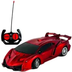 Carrinho Controle Remoto Ferrari Farol De Led Recarregável