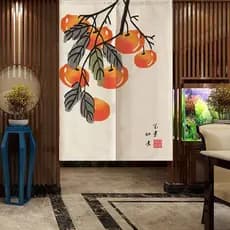 Nova Cortina De Porta Chinesa Divisória Cozinha Anti-Banheiro Feng Shui Japonesa Noren