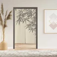 Cortinas De Linho Naturais Com Sombra De Bambu , Divisórias Decorativas Para Cozinha/Quarto/Banheiro