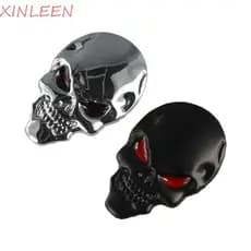 XINLEEN Adesivo De Carro Com Caveira De Metal 3d , Esqueleto De , Liga De Zinco Decalque , Estilo Punk Legal