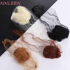 XINLEEN 20 Peças De Redes De Cabelo De Nylon , Touca De Peruca Respirável , Linhas Elásticas , Rede Invisível Preta Maci