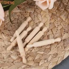 YISHENG 10 Peças De Rolo De Massa Pequeno , Mini Simulação De Casa De Boneca , Acessórios De Cozinha 1 : 12
