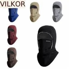 VILKOR Capuz E Chapéu Quente , Boné De Ciclismo Balaclava Térmica À Prova De Frio Grosso De Lã Para Esqui Vento