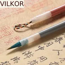 Pincel De Caligrafia Chinesa VILKOR , Escrita De Escrituras Para Pintura A Óleo De Cabelo De Lobo Artística