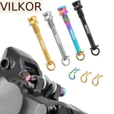 Parafusos De Pastilha De Freio A Disco VILKOR , M4 * 26mm Com Clipe De Fixação Freios De Bicicleta , Titânio