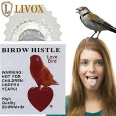 LIVOX Apito De Pássaro , Chamador Língua , Truques Noisemaker Tweeting Magic Fun Bird Caller Adultos