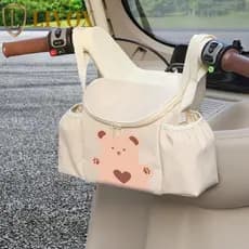 Bolsa De Armazenamento Para Bicicleta Elétrica LIVOX , Guiador De À Prova D'água De Couro PU , Montada Na Frente