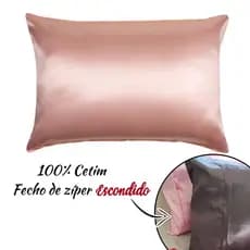Capa De Travesseiro 100% Cetim Modeo Grande 50x70 Cm