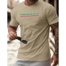 Camiseta Masculina Italia Italy Algodao Camisa Estampada DTF 30.1 Estilosa
