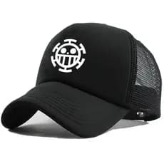 Boné Trucker Telinha Aba Curva Anime One Piece Unissex Lançamento