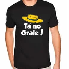 Camiseta Manga Curta Ta no Grale Gola Redonda Lançamento 2024 Variedades