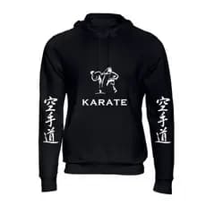 Moletom Unissex Estampado Karate Blusa De Frio Confortável Com Capuz e Bolso R DISTRIBUIDORA