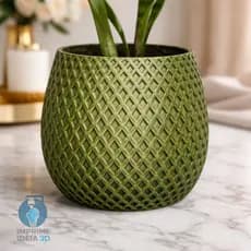 Vaso Decorativo 3D Texturizado Para Planta Moderno REF.140