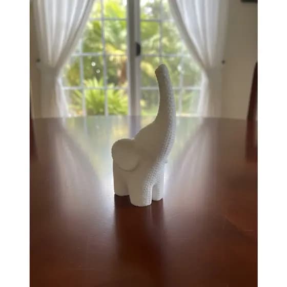 Elefante tricô decorativo sala de estar 3D, escritório, mesa, quarto