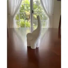 Elefante tricô decorativo sala de estar 3D, escritório, mesa, quarto