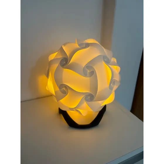 Luminária de mesa, abajur decorativo luxo, luminária quebra-cabeça