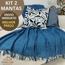 KIT 2 MANTAS 210x120 CAPA PROTETORA PARA SOFÁ 2 E 3 LUGARES, RETRÁTIL  | PROMOÇÃO ENVIO IMEDIATO