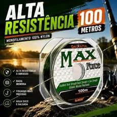 Linha De Pesca Forte Max Force Maruri 100 Metros Cor Verde Escuro