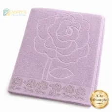 Toalha Banho Algodão Secagem Rápida Roxa 140x75 Macia Absorvente Grande Toalha Corpo