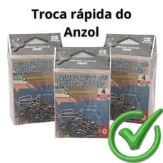 Snap Distorcedor de linha com Girador Maruri n°4 Capacidade até Resistência 22kg com 10 Unidades