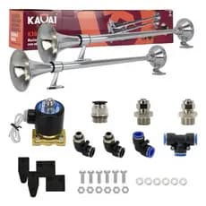 KIT BUZINA MARITIMA 74cm + Valvula + conexao 12V 24V