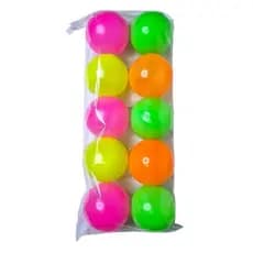 Pacote com 10 Bolinhas Para Piscina de Bolinhas Cores Vivas Sortidas