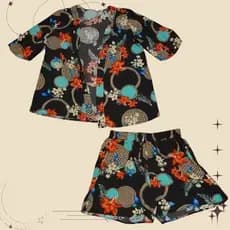 Desapego Conjunto Kimono e Shorts Tamanho G