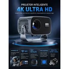Projetor Portátil HD 720P Nativo Mini Projetor Cinema em Casa HDMI USB Tela até 160 Pol BM-F1175