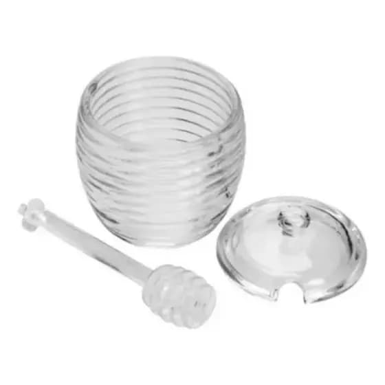 Meleira Colmeia De Cristal Com Pegador Acrílico Com Tampa - Lyor