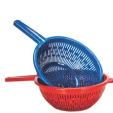 Escorredor Lava Tudo com Cabo Arroz Macarrão Legumes Frutas Verduras