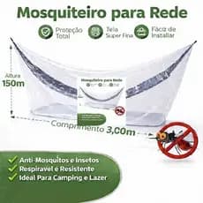 Mosquiteiro Anti-inseto Premium Para Rede Tradicional