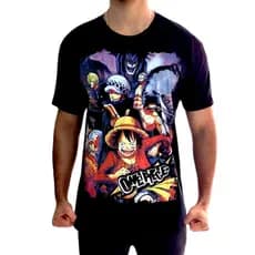 Camiseta Luffy Mugywara One Piece Camisa Rei dos Piratas