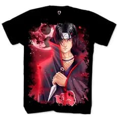 Camiseta Itachi Uchiha Naruto Anime Camisa Infantil Unisex