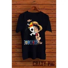 Camiseta Infantil/Juvenil One Piece Luffy Camisa de Menino Anime Blusa Ogabel De Criança