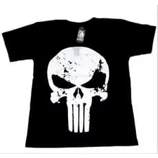 Camiseta Masculino Justiceiro Camisa Academia Marvel BlackSkull