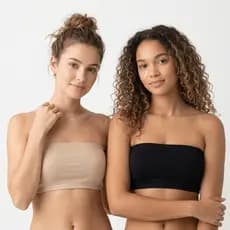Kit 3 Sutiã Top Faixa Tomara que Caia Cropped em Cotton Algodão Sem Alça Confortavel
