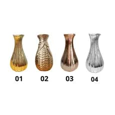 UNIDADE Vaso de Cerâmica Dourado/Rose Gold, Cachepot para Arranjo, Flores, Plantas e Decoração