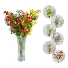 UNIDADE Buquê de Flores Artificiais Mosquitinho Gypsophila Arranjo para Vaso, Festa e Decoração de Casamento