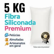 KIT 1 2 3 4 e 5KG Fibra de POLIÉSTER SILICONIZADA ANTIALERGICA enchimento almofadas para sofá