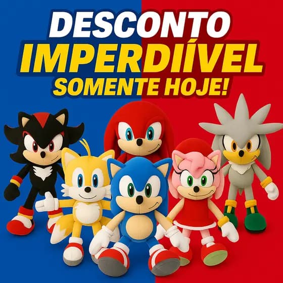 50 CM Pelúcias Sonic Tails Amy Shadow Knuckles Silver 6 Urso Pelucia Brinquedo Menino Menina Boneco