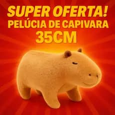 Premium 35CM Brinquedo Pelúcia Capivara Tartaruga Fofinha Presente Fofinho Kawaii aniversário boneco
