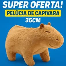 Premium 35CM Brinquedo Pelúcia Capivara Tartaruga Fofinha Presente Fofinho Kawaii aniversário boneco