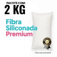 2 Kilos de Fibra Siliconada para Almofada, Pelúcia e Artesanato