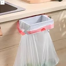 Suporte Dobrável Para Lixeira Montado Na Parede Sem Broca Rack De Metal Cozinha Banheiro