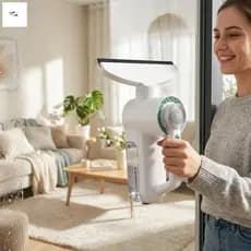 Purificador De Vidro Elétrico Sem Fio Com Base Magnética Para Limpeza De Porta De Chuveiro De Janela De Carro