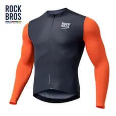 ROCKBROS ROAD TO SKY Camisa De Ciclismo Profissional Manga Longa Conforto Alta Elástica Masculina Roupas