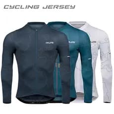 Camisa De Ciclismo Masculina Respirável De Manga Comprida , Proteção UV , Ropa , Corrida , Bicicleta , Camisas Para Anda