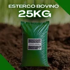 Esterco Bovino 2kg Adubo Natural Para Hortas Jardins E Alta Produção Nutrição Para Recuperar Solo