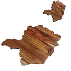 Tabua de Corte Mapa de Minas Gerais em Madeira – Artesanal, Rústica
